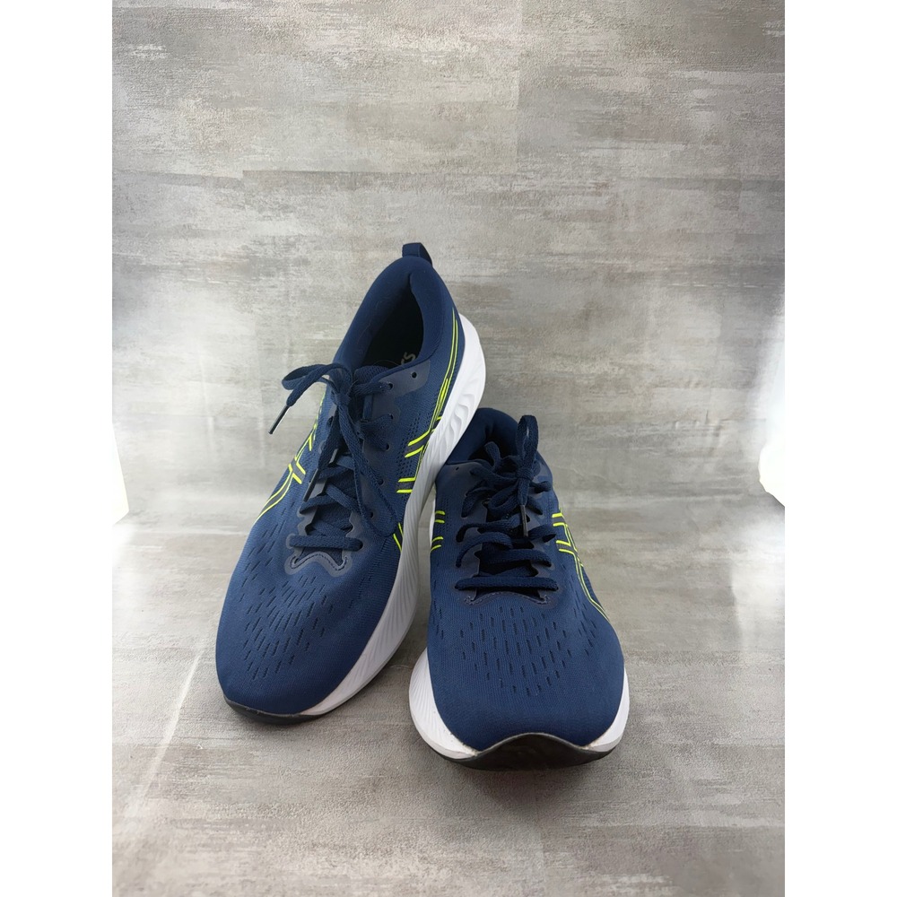 ASICS Gel-Excite 10 Men Running Shoes Navy Blue Lime Green 1011B600 Size 10.5